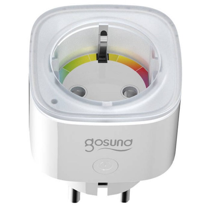 Priza Inteligenta EP8 Aplicatii: Tuya  si Smart Life Control Vocal Putere 3680W Curent 16A WiFi Alb
