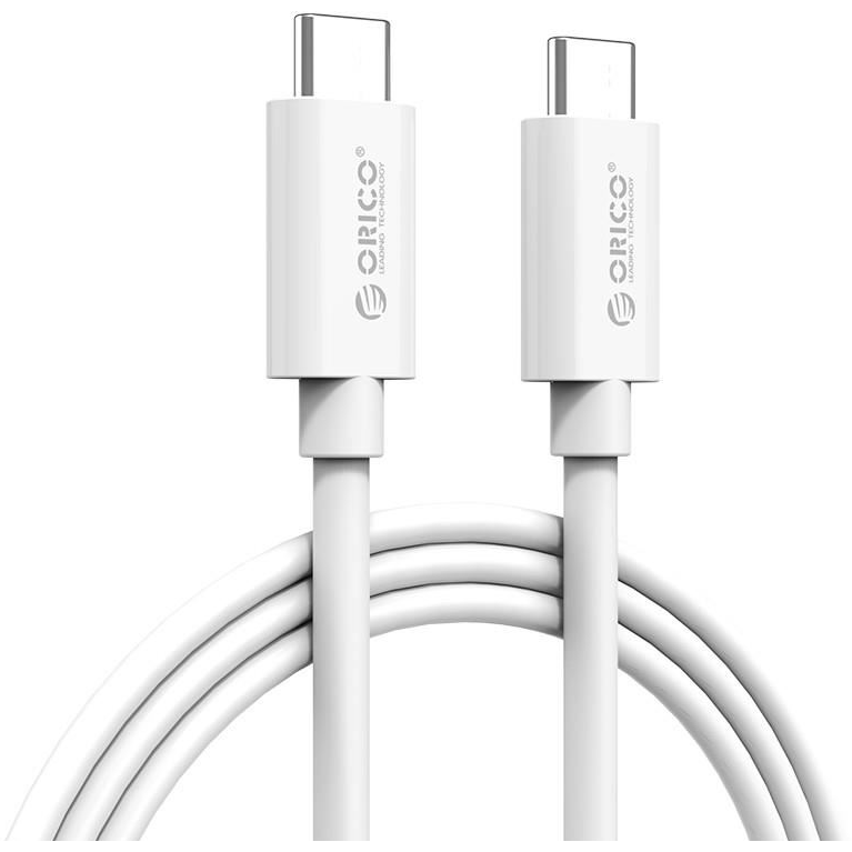 Cablu CTC100-10 USB Type-C - USB Type-C 1m Alb
