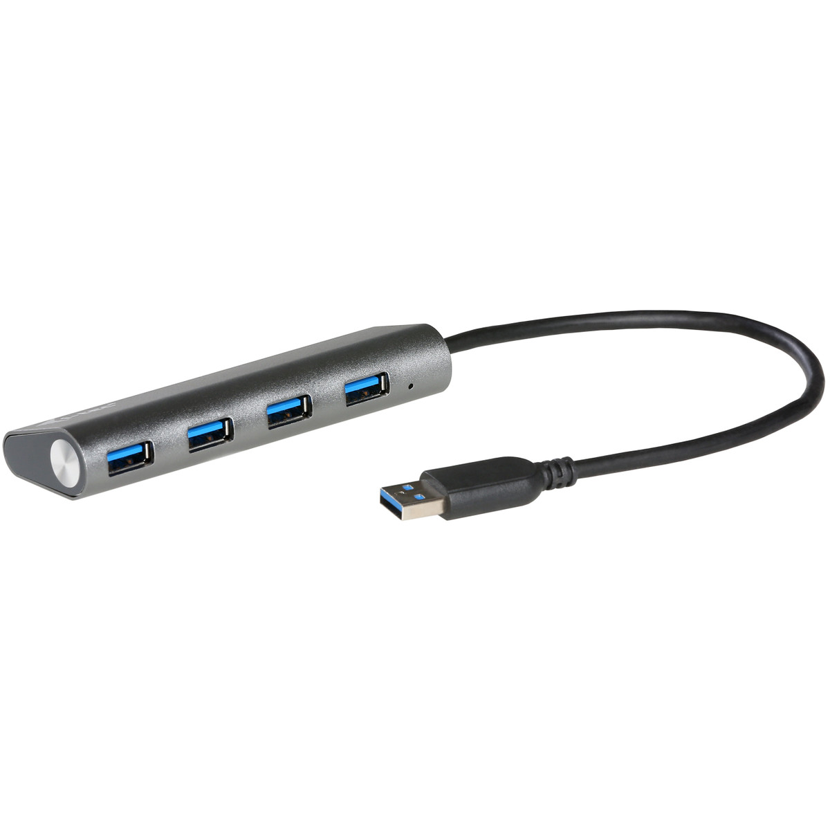 Hub USB U3HUB448, 4 porturi, USB 3.0, Negru