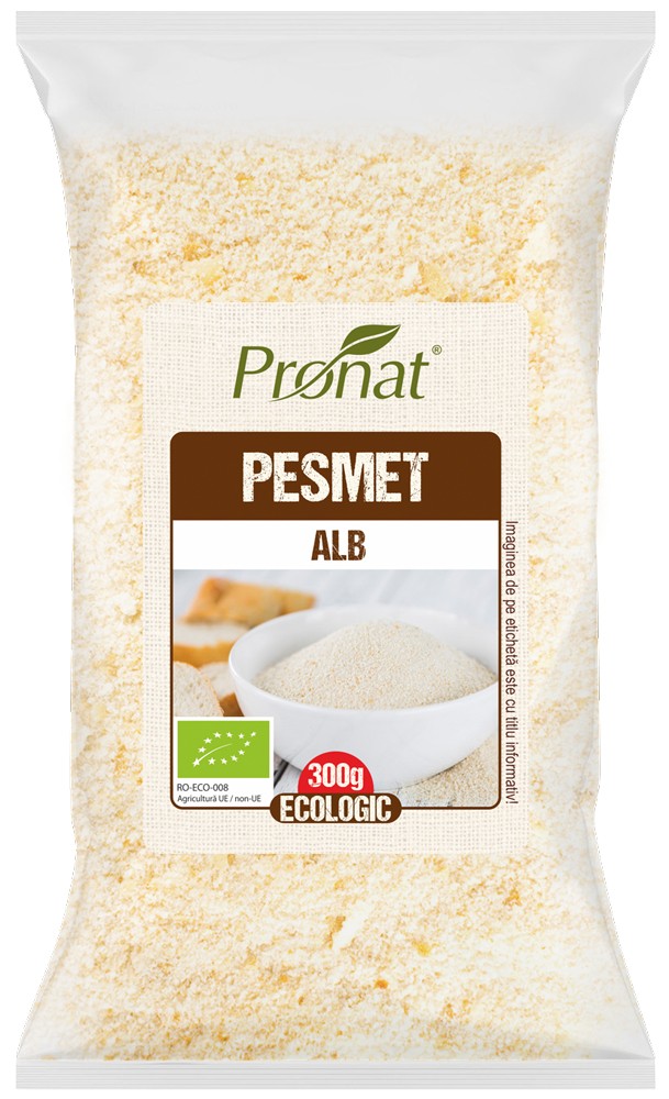 Pesmet alb bio, 300g Pronat