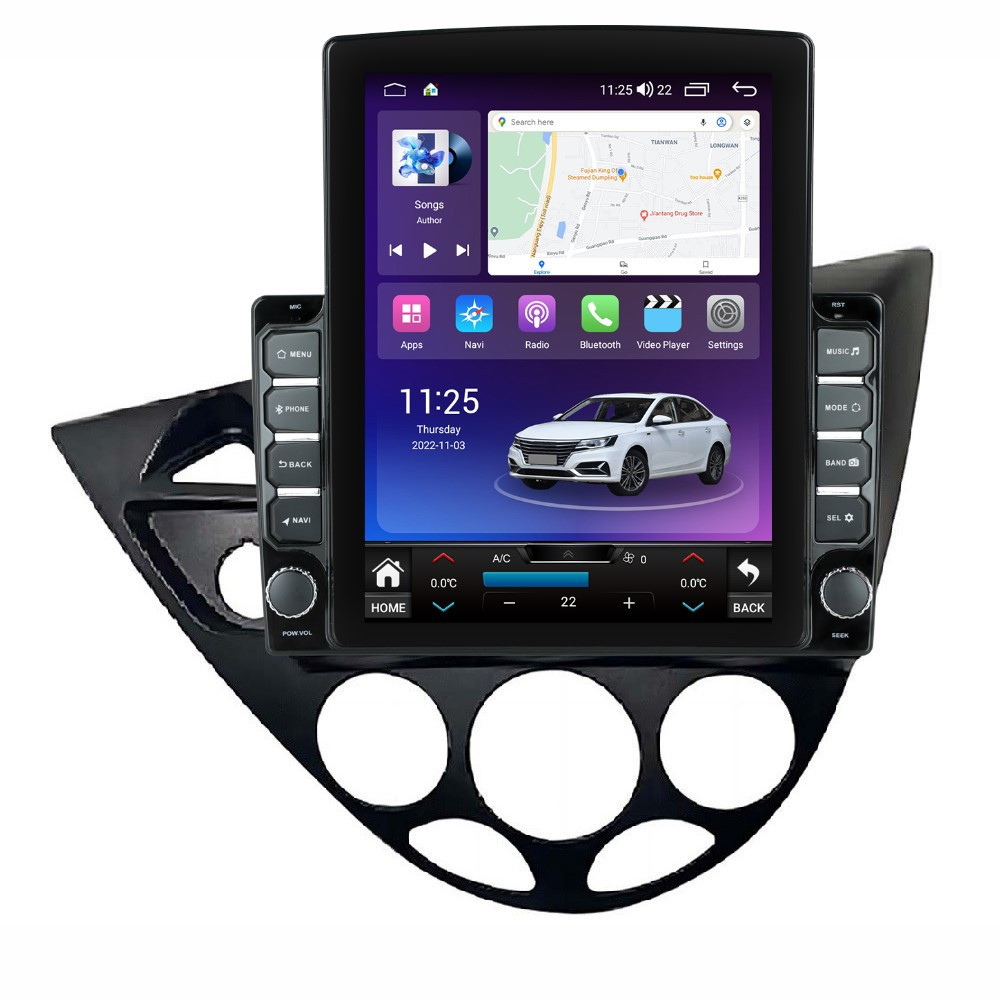 Navigatie dedicata cu Android Ford Focus I 1998 - 2005, 4GB RAM, Radio GPS Dual Zone, Touchscreen IPS 9.7" HD tip Tesla, Internet Wi-Fi si slot SIM 4G, Bluetooth, MirrorLink, USB