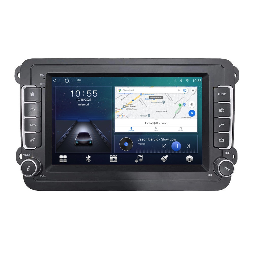 Navigatie dedicata cu Android VW Beetle 2011 - 2019, 4GB RAM, Radio GPS Dual Zone, Display HD IPS 7" Touchscreen, Internet Wi-Fi si slot SIM 4G, Bluetooth, MirrorLink, USB