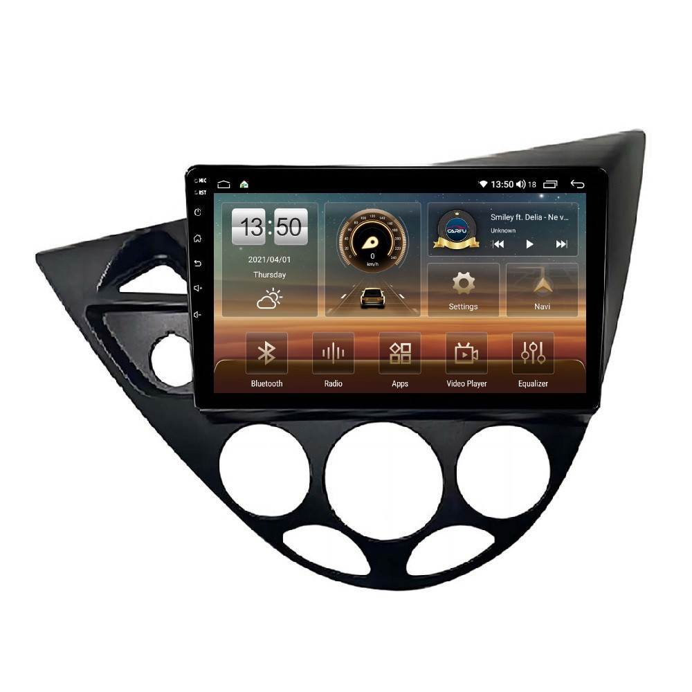 Navigatie dedicata cu Android Ford Focus I 1998 - 2005, 6GB RAM, Radio GPS Dual Zone, Display HD QLED 9" Touchscreen, Internet Wi-Fi si slot SIM 4G, Bluetooth, MirrorLink, USB