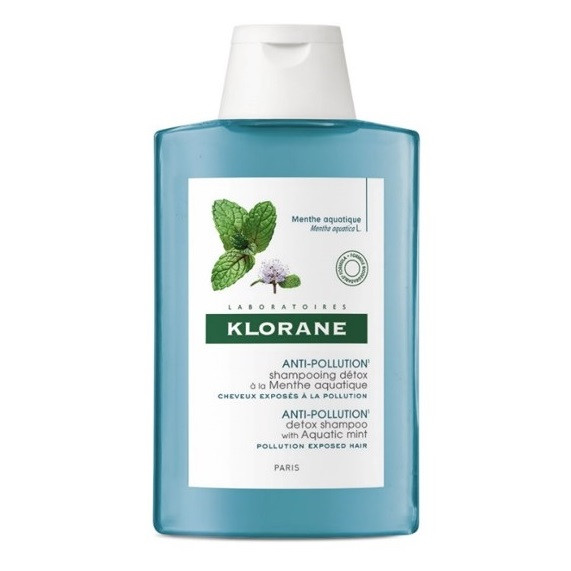 Sampon detoxifiant cu extract de menta acvatică pentru par expus la poluare, Klorane (Concentratie: Sampon, Gramaj: 200 ml)