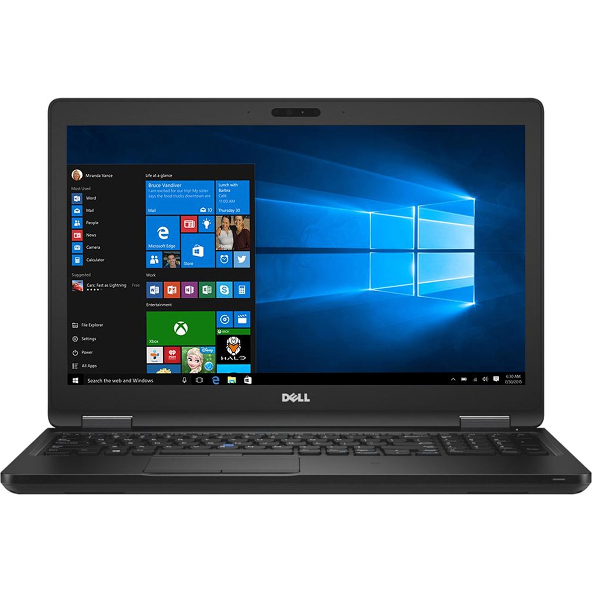Laptop DELL, LATITUDE 5590,  Intel Core i7-8650U, 1.90 GHz, HDD: 256 GB, RAM: 16 GB, webcam