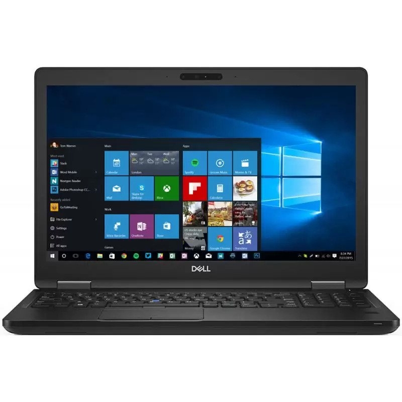 Laptop DELL, LATITUDE 5591,  Intel Core i7-8850H, 2.60 GHz, HDD: 256 GB SSD, RAM: 8 GB, video: Intel UHD Graphics 630, nVIDIA GeForce MX130, webcam