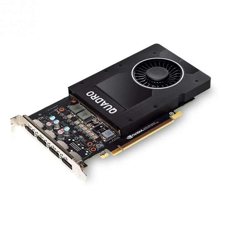 Placa video: NVIDIA QUADRO P2000; 5120 MB DDR5; 160-bit; PCI-E 16X; 4 x DISPLAY PORT;