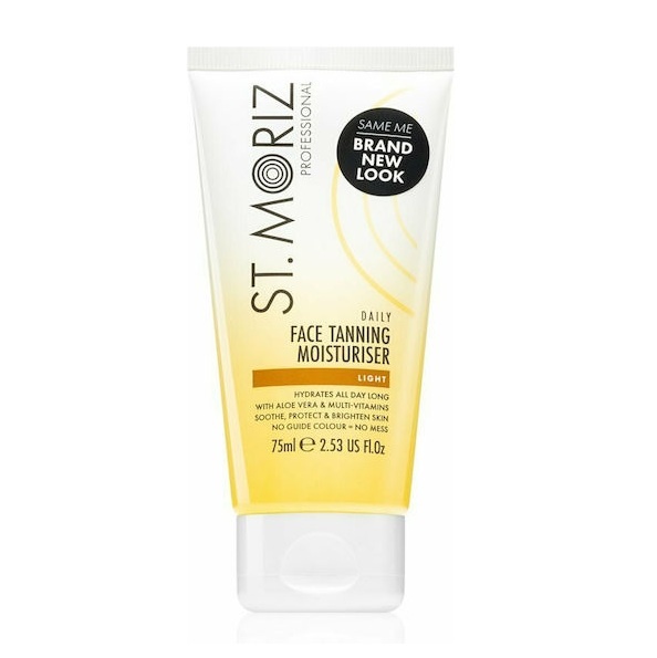 Crema Autobronzanta Profesionala pentru ten ST MORIZ Natural Glow cu Vitaminele B3, C, E si Aloe Vera, 75 ml
