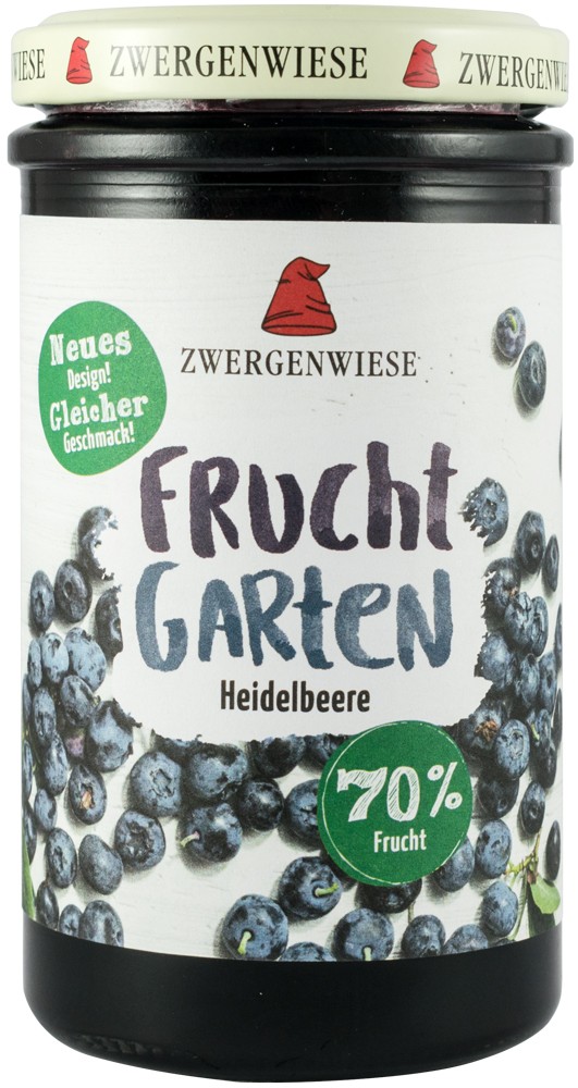 Gem bio de afine, indulcit cu sirop de agave, 225g Zwergenwiese