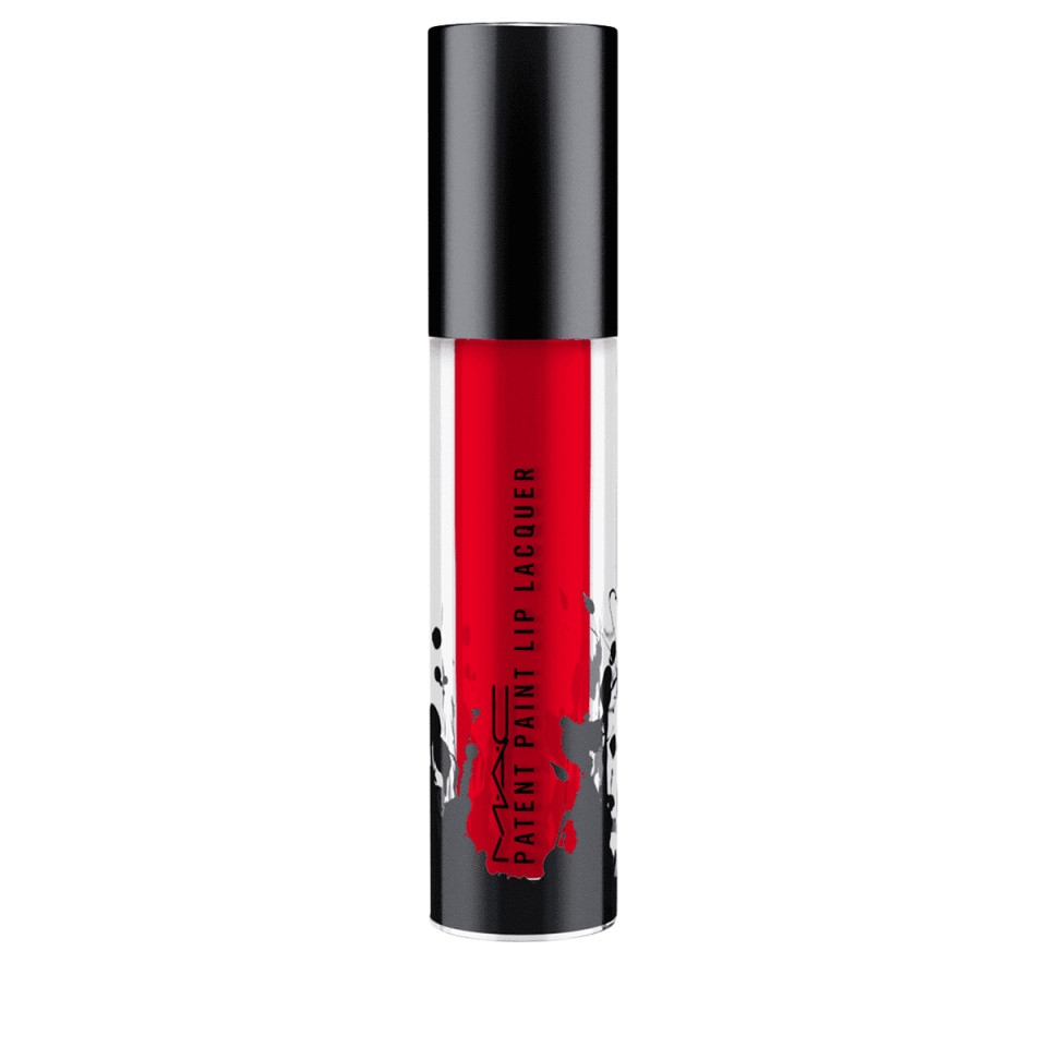 Lac de buze Mac Patent Paint Lip Lacquer, 3,8 ml (Nuanta Ruj: 592 Latex Love)