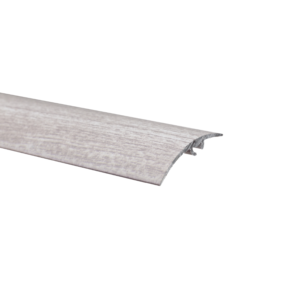 Profil de trecere SET, S65, cu diferenta de nivel si surub mascat, aluminiu, stejar gri, 50 x 8.6-16 mm, 0.93 m