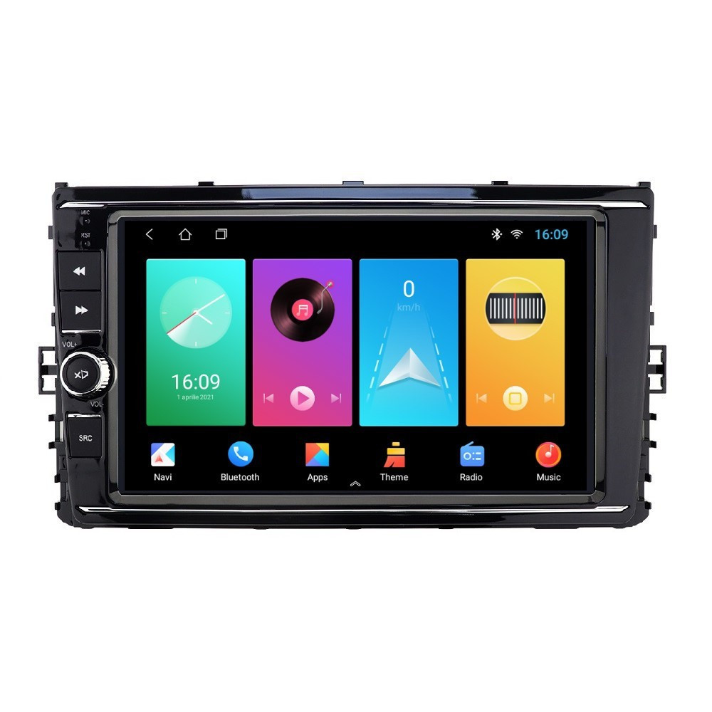 Navigatie dedicata cu Android VW Polo VI dupa 2017, 1GB RAM, Radio GPS Dual Zone, Display HD IPS 9'' Touchscreen, Internet Wi-Fi, Bluetooth, MirrorLink, USB