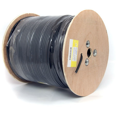 CABLU COAXIAL F690BV+GEL NEGRU TAMBUR 305M