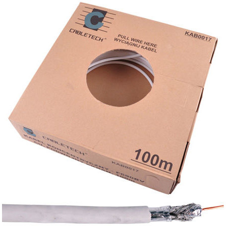 CABLU COAXIAL TRI-SHIELD MIEZ CUPRU 100M