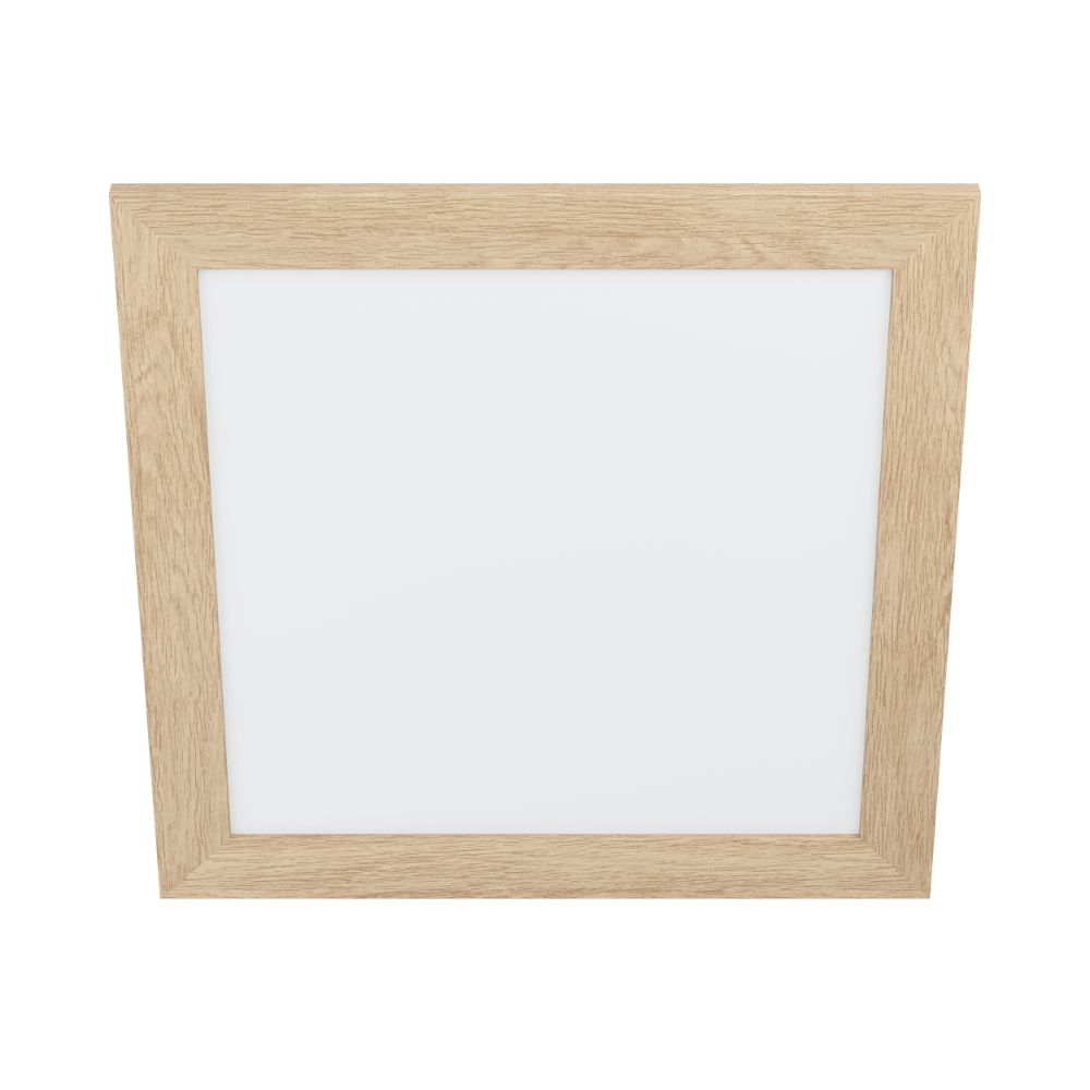 Plafoniera Calemar 1, lemn/metal, LED, 19 W, 43.7 x 43.7 cm