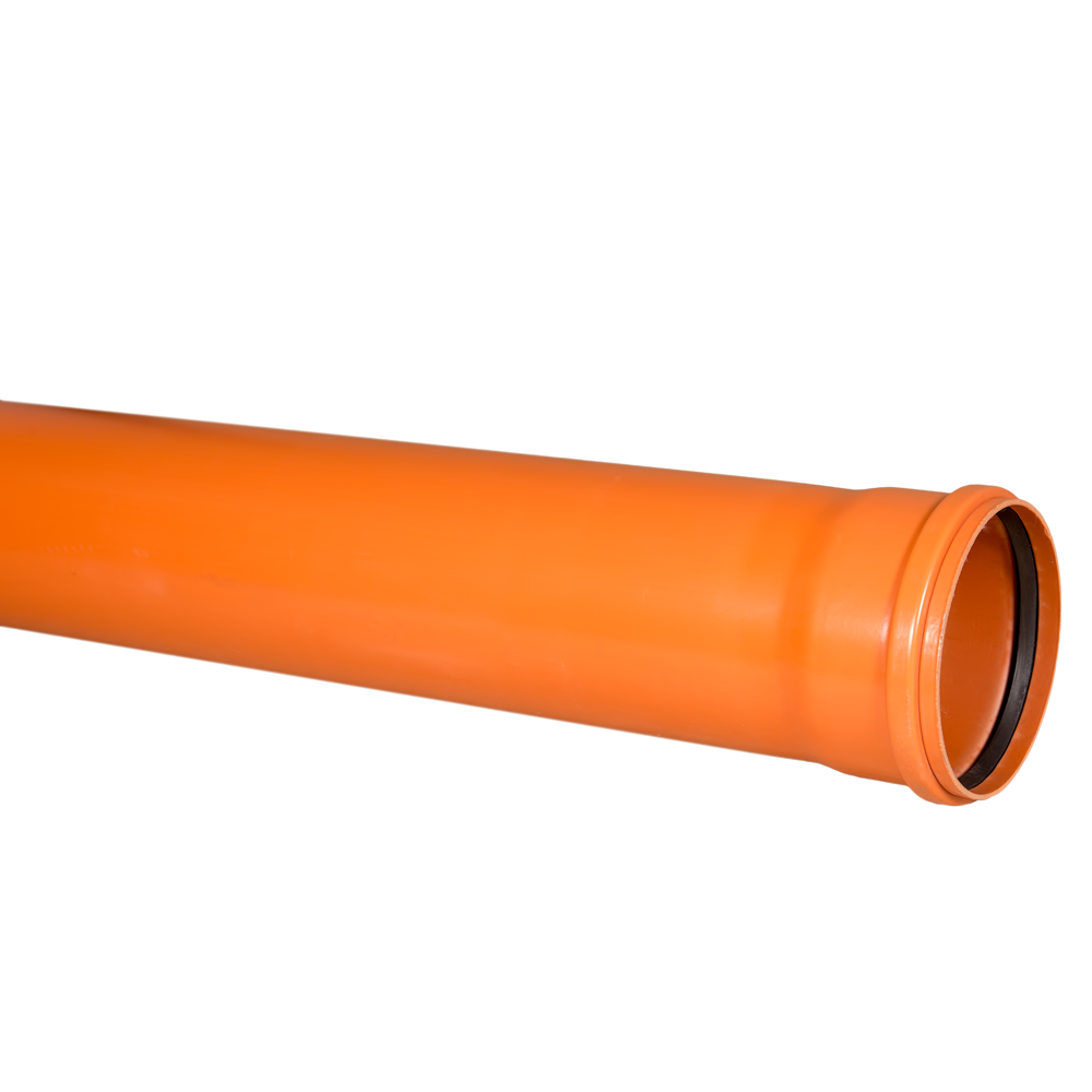 Teava PVC SN4 Valrom, canalizare exterioara, cu mufa si garnitura, diametru 160 mm, 2 m