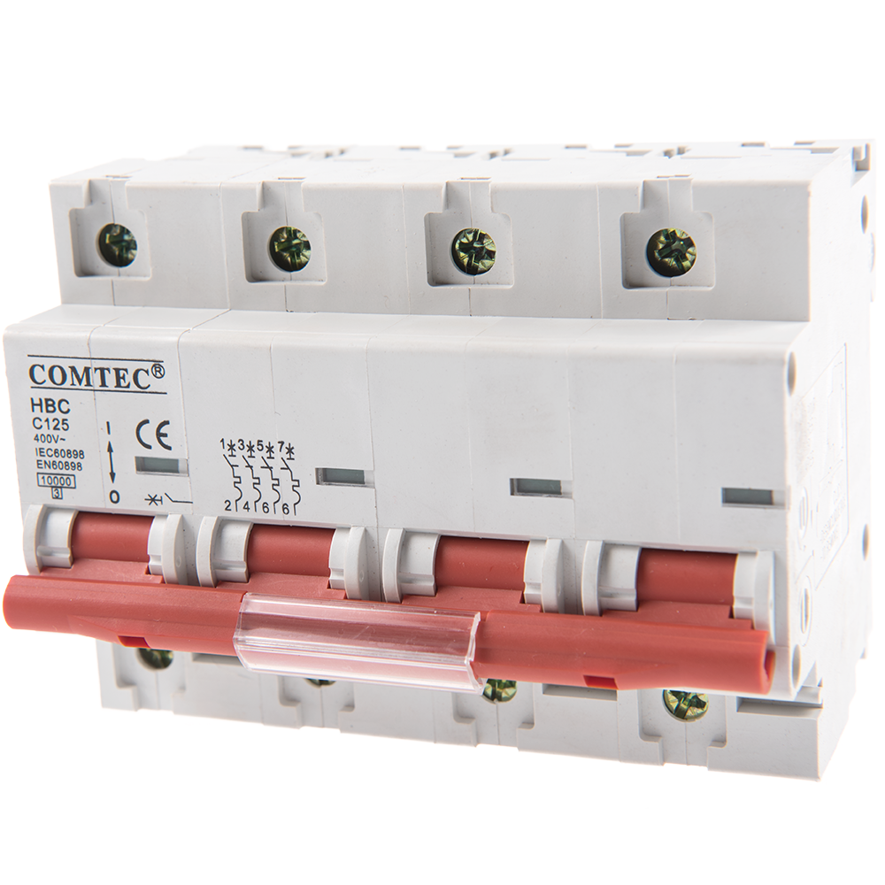 Intrerupator automat HBC 10 kA MCB, Comtec 3P+N, 125A