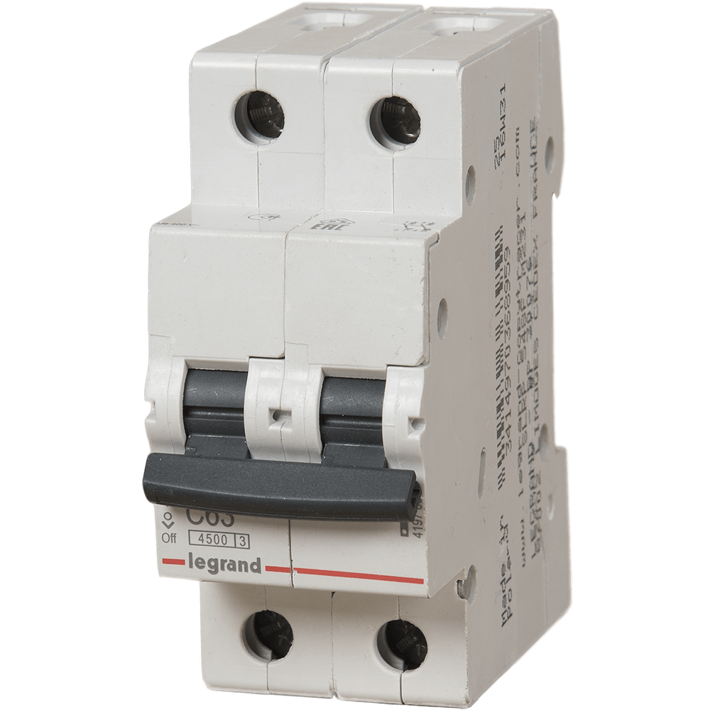 Disjunctor magneto-termic Legrand, 2 pol, 63A