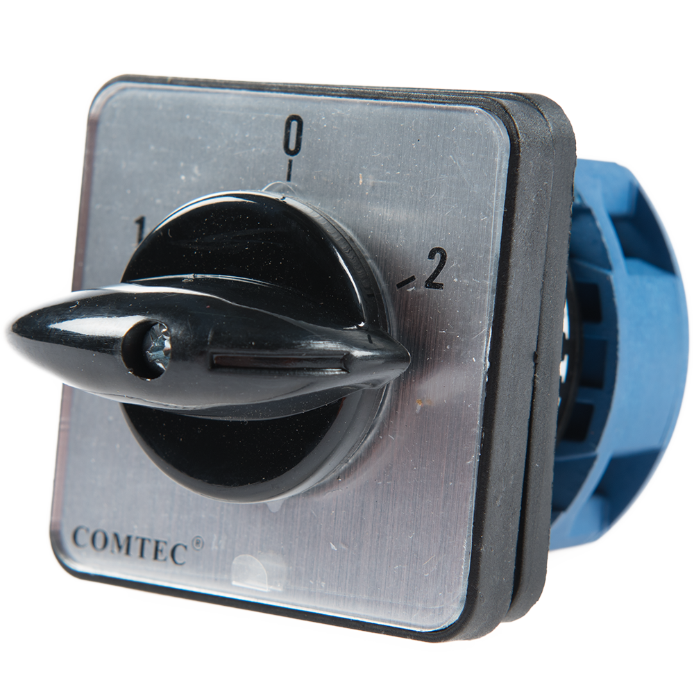 Comutator cu came, Comtec MF0002-11530, 1P, pozitie 1-0-2, 25A