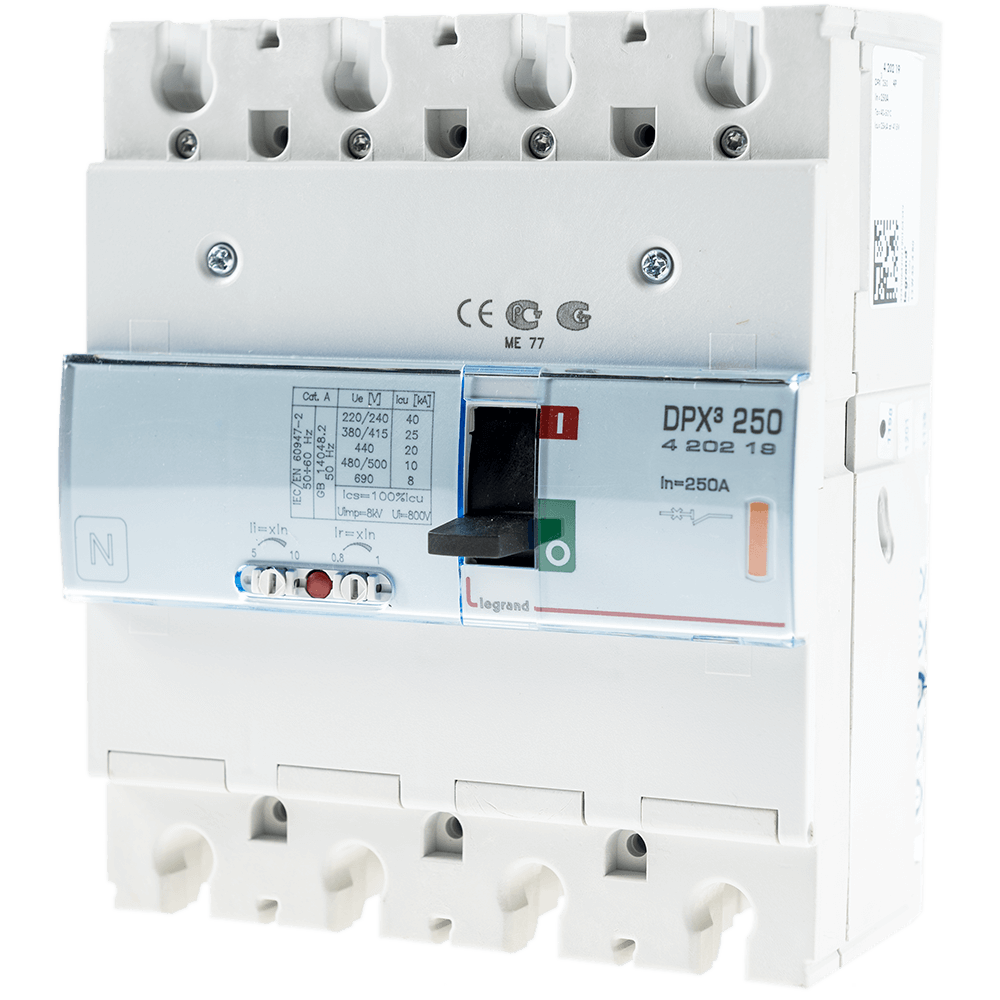 Disjunctor DPX3 250MT 25000 Legrand 420218, 4P, 200A