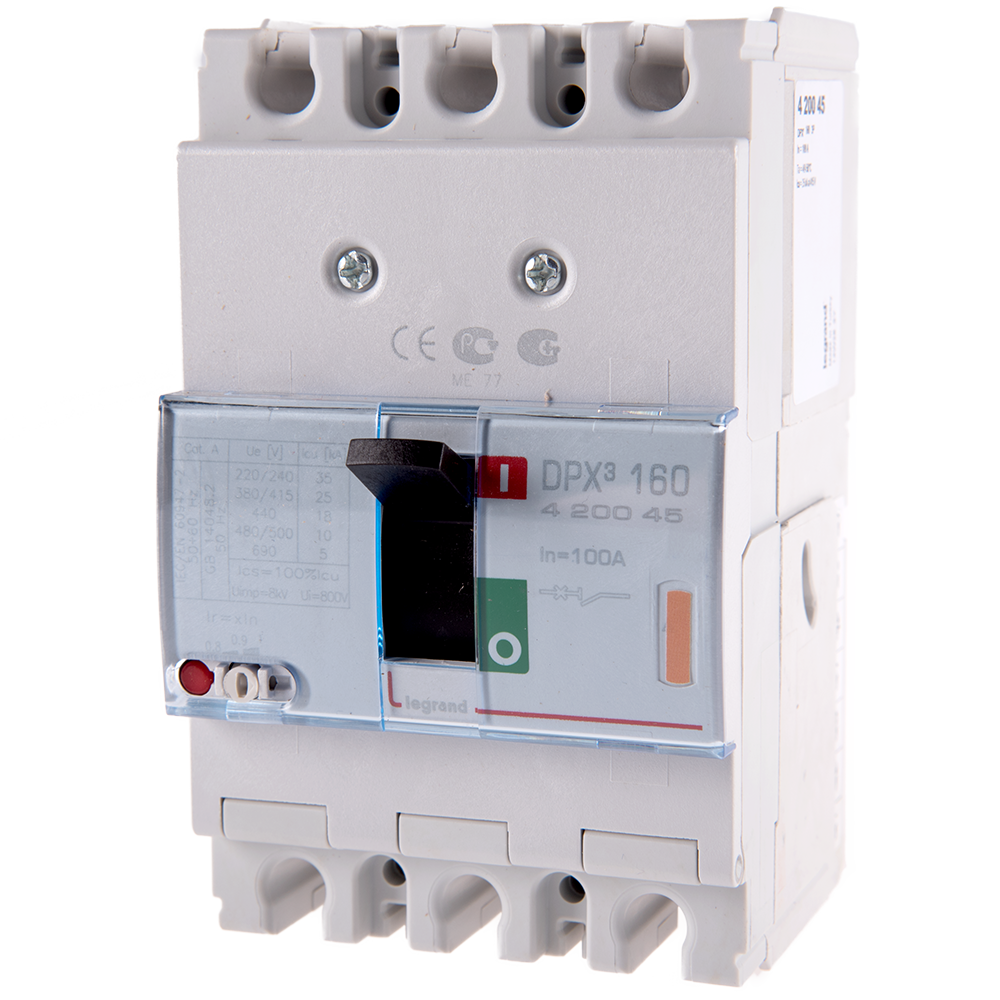 Disjunctor DPX3 25000 Legrand 420045, 3P, 100A