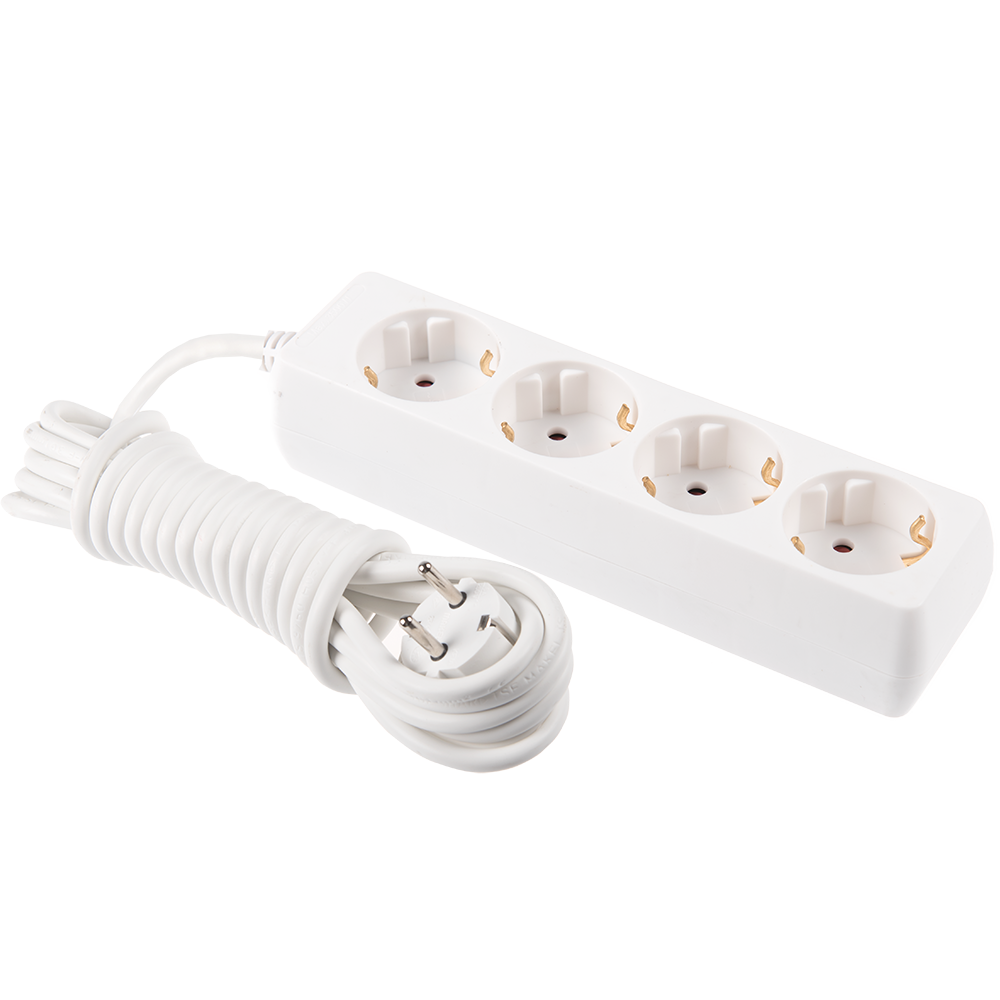 Prelungitor cu 4 prize Schuko, cablu 3 x 1.5 mm, lungime de 5 m