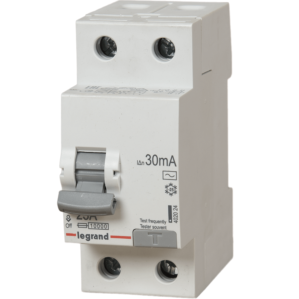 Disjunctor diferential DX3 RCBO 6000A Legrand, P+N, 25 A 30 mA