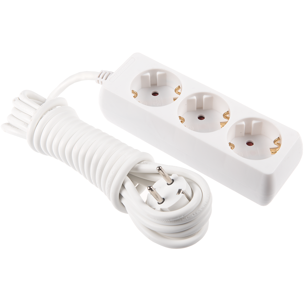 Prelungitor cu 3 prize Schuko, Cablu 3 x 1,5 mm si lungime de 3 m