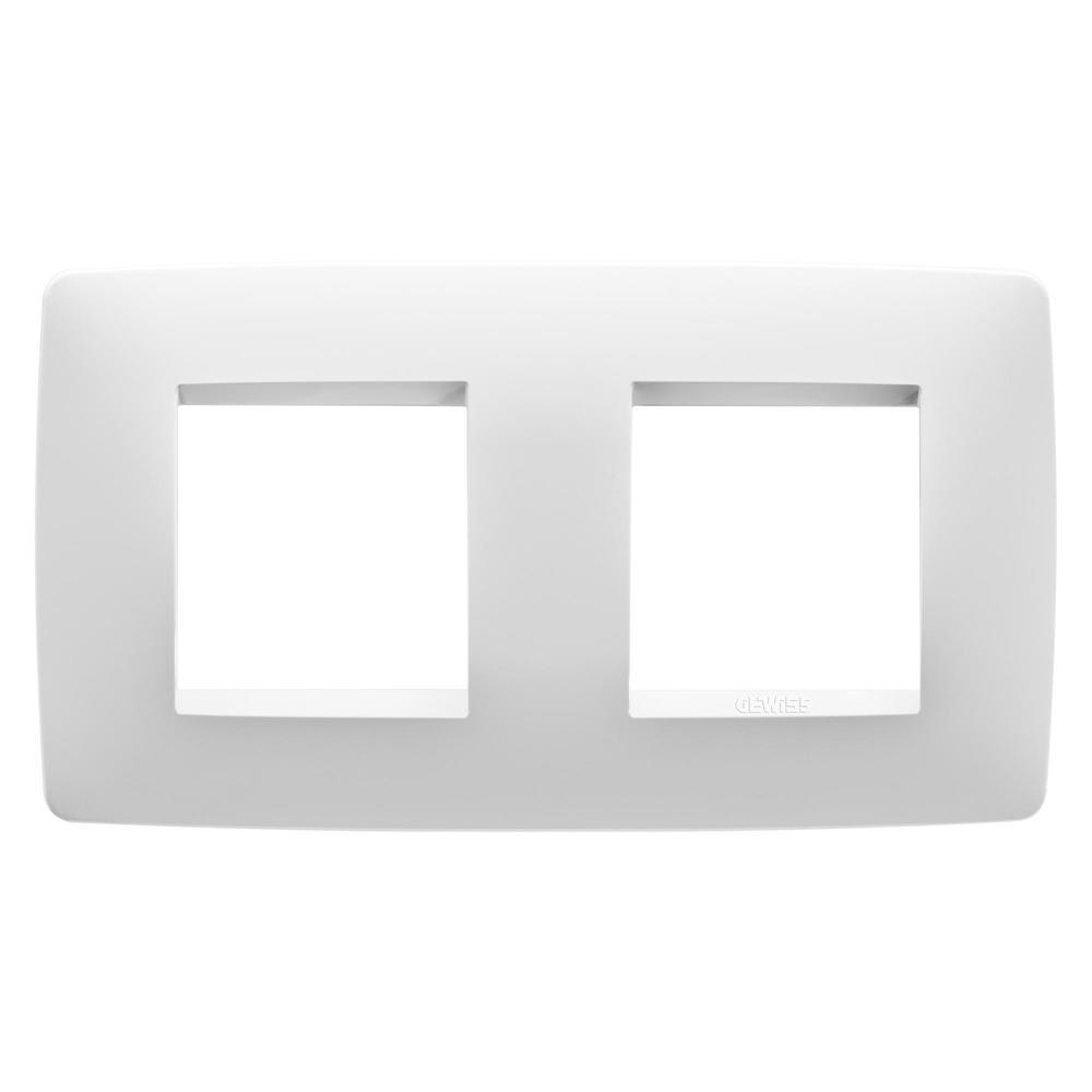 Rama decor 2 + 2 module Chorus, Gewiss GW16123TB, alb lapte