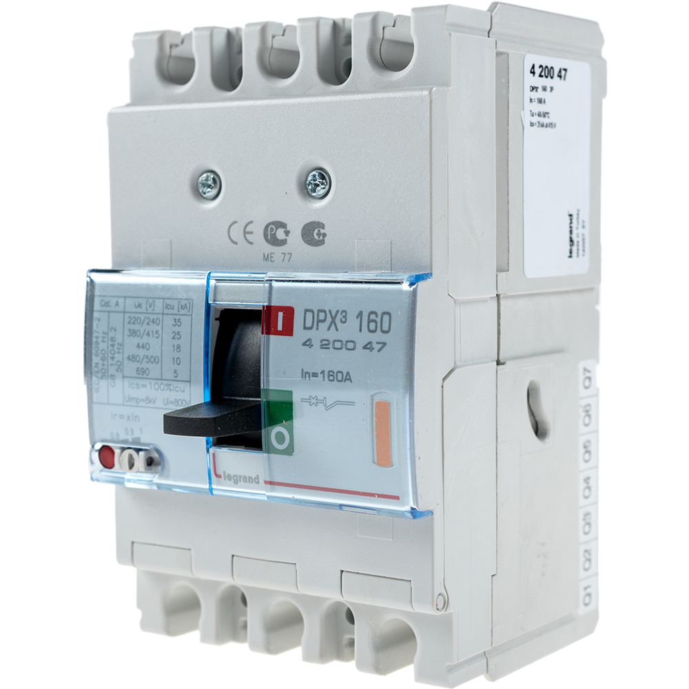 Disjunctor DPX3 25000 Legrand 420047, 3P, 160A