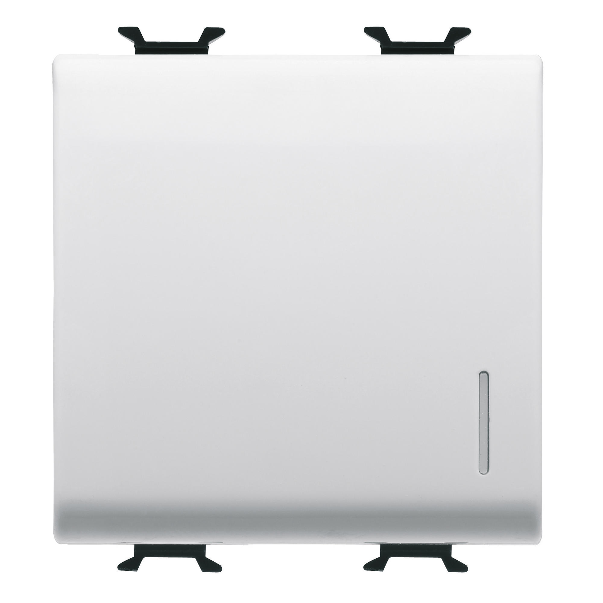Intrerupator in cruce cu LED Gewiss Chorus GW10102, 2 M, alb