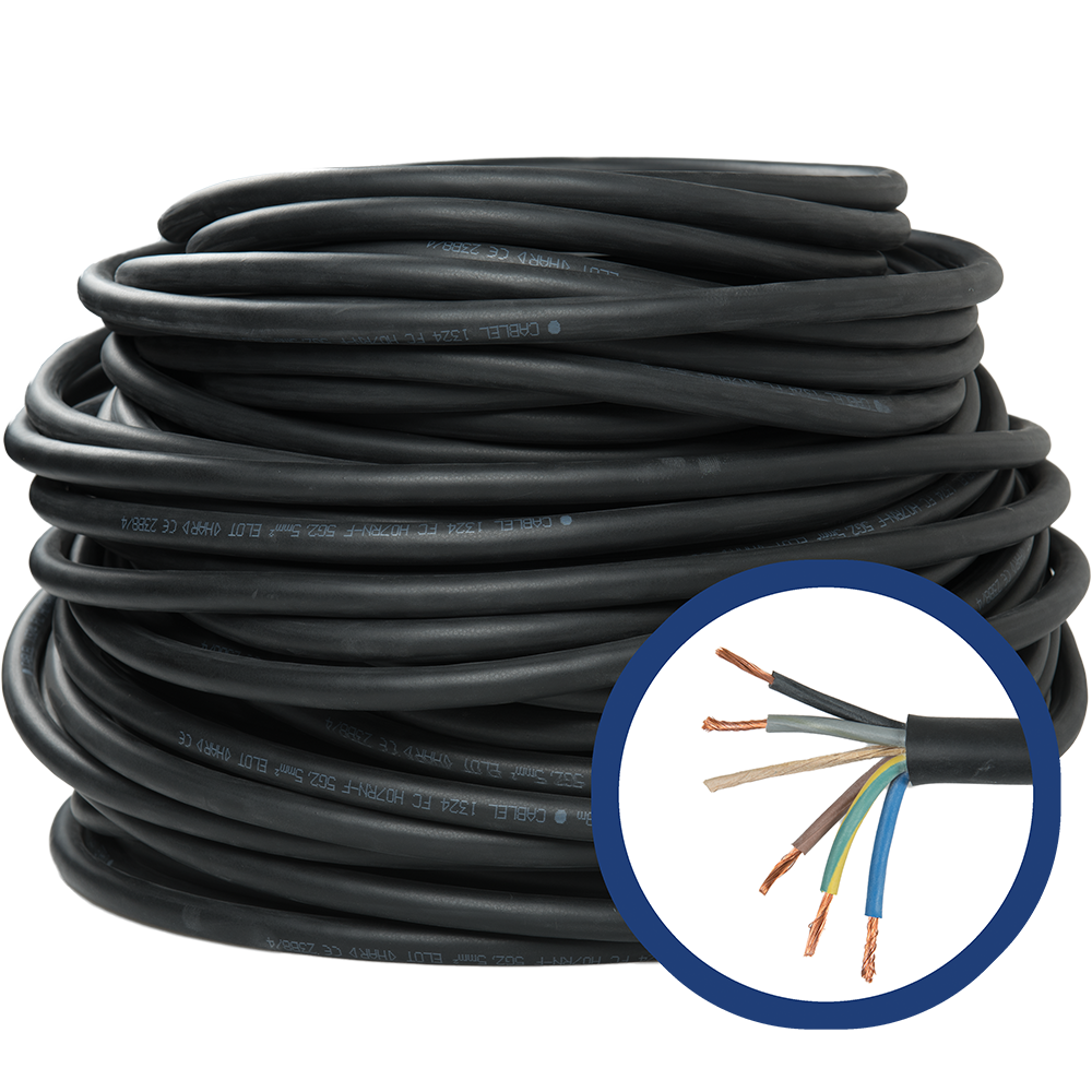 Cablu electric H07RN-F 5 x 2,5 mmp