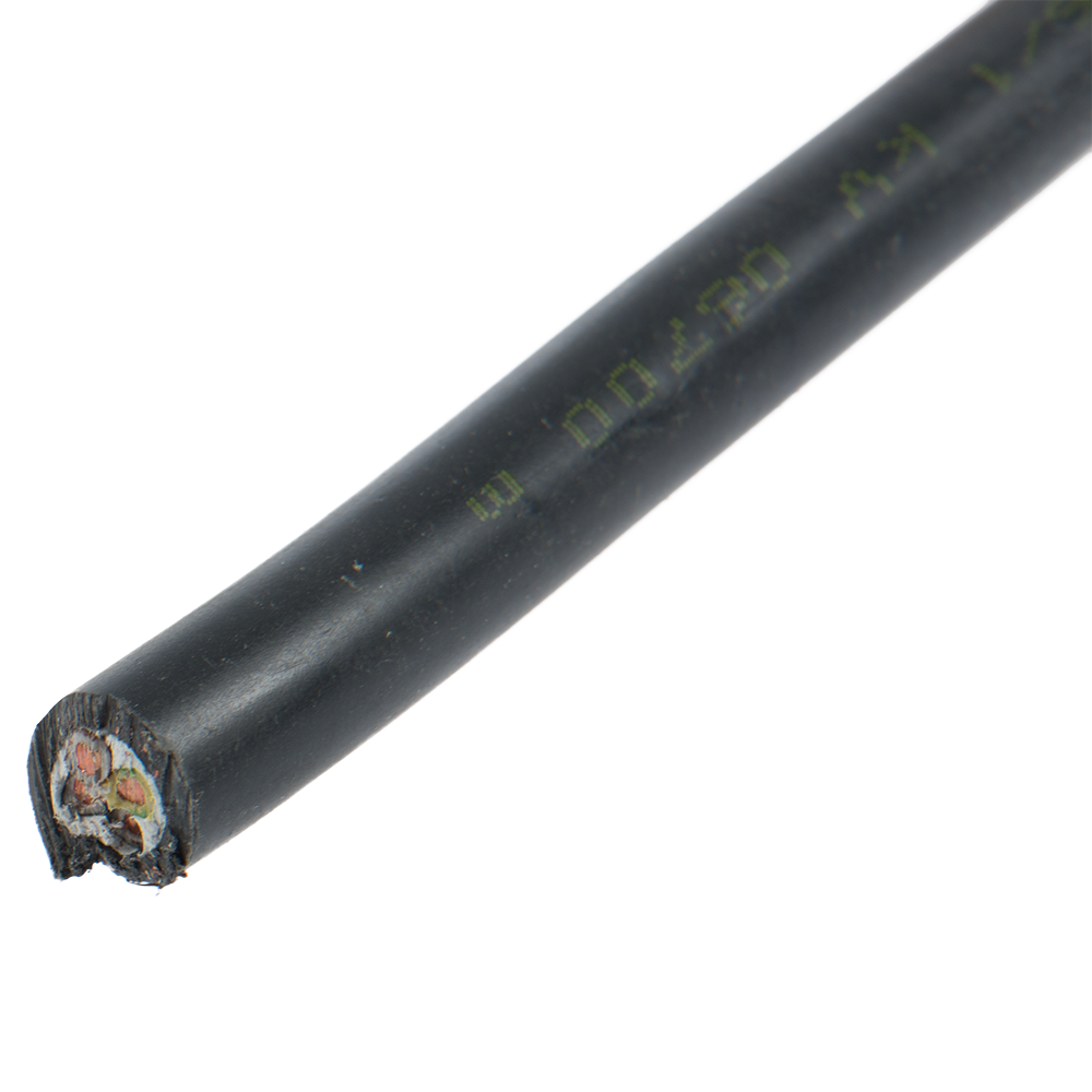 Cablu electric CYY-F, 4 x 10 mm², izolatie PVC, negru, cupru