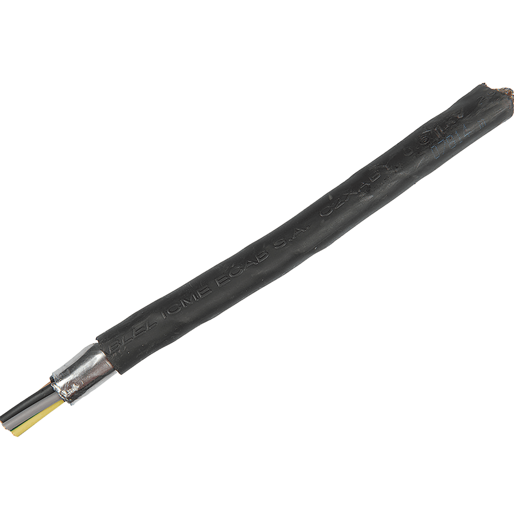 Cablu electric C2XABY (CYABY) 5 x 2,5 mm², izolatie PVC, negru, cupru