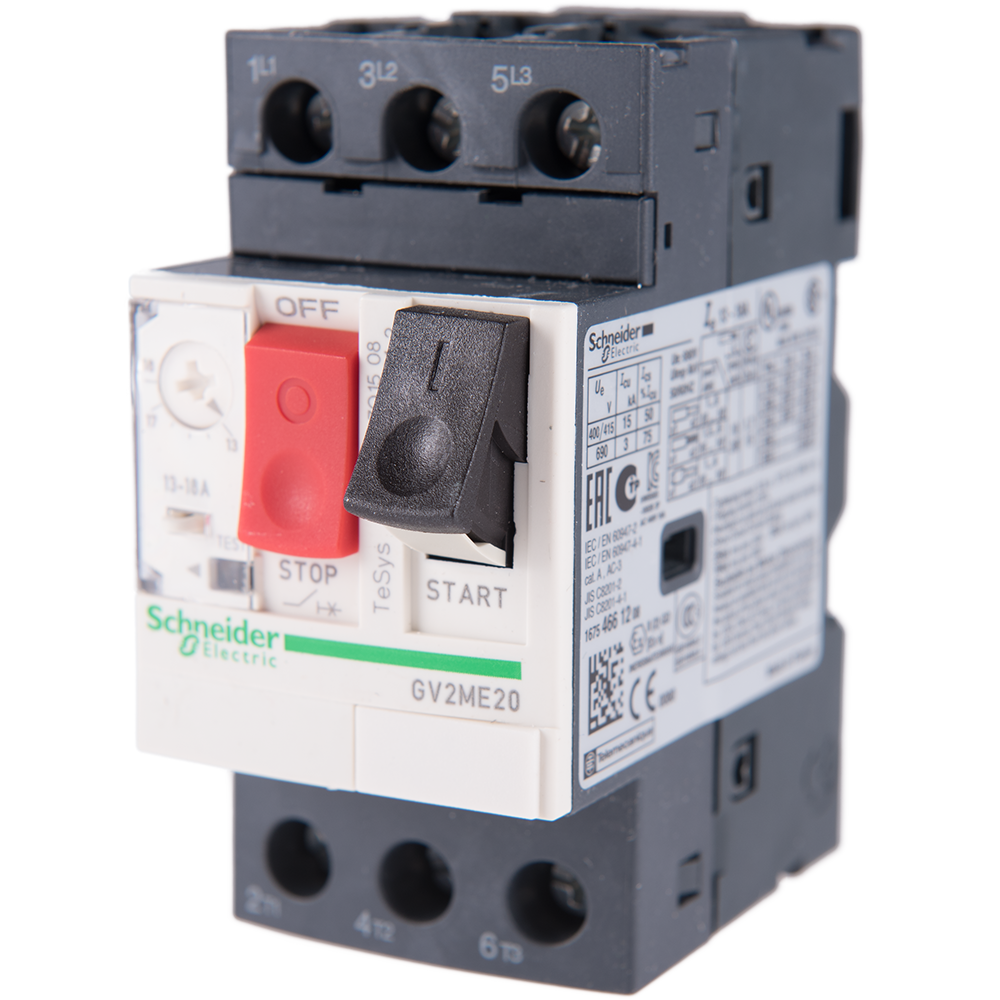 Intrerupator automat motor TeSys GV2 ,3P, Schneider GV2ME20AP, 13-18A