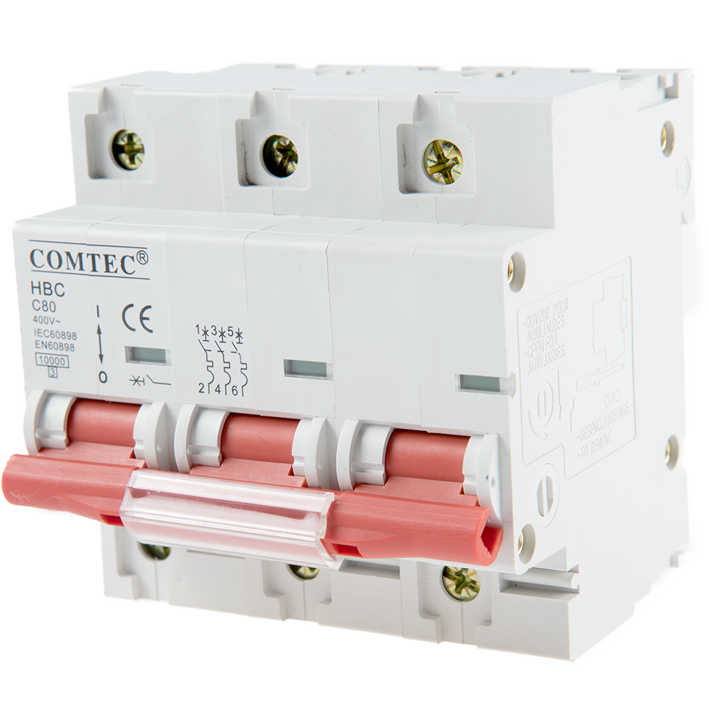 Intrerupator automat Comtec (MCB)-HBC, 3P, 80A