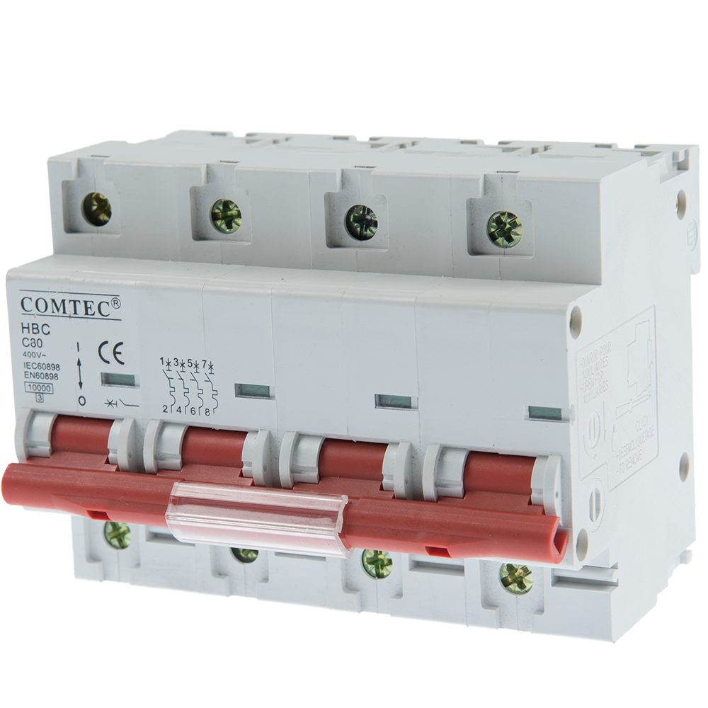 Intrerupator automat HBC 10 kA MCB, Comtec 3P+N, 80A