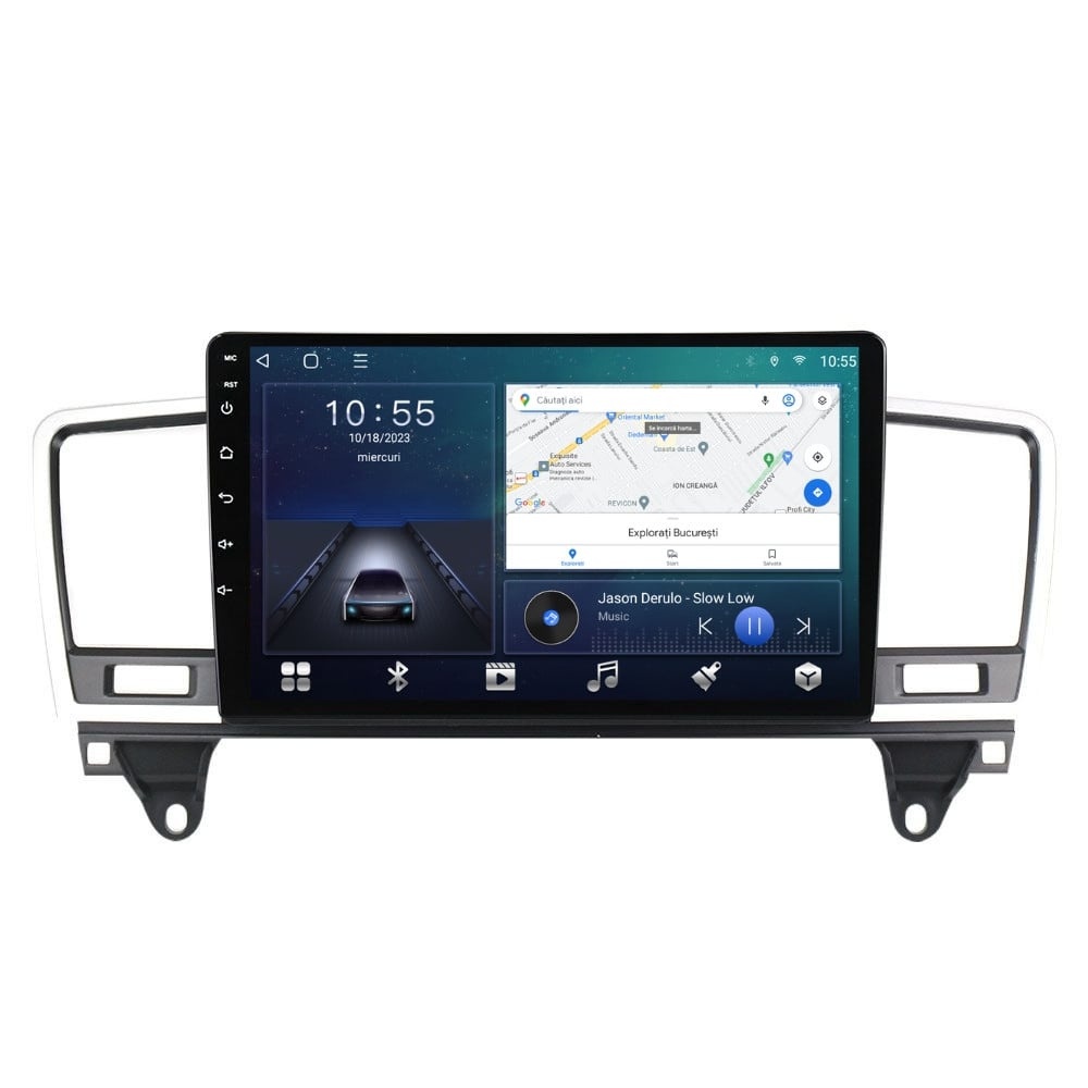Navigatie dedicata cu Android Mercedes GL-Class GL X166 2012 - 2015, 2GB RAM, Radio GPS Dual Zone, Display HD QLED 9" Touchscreen, Internet Wi-Fi si slot SIM 4G, Bluetooth, MirrorLink, USB