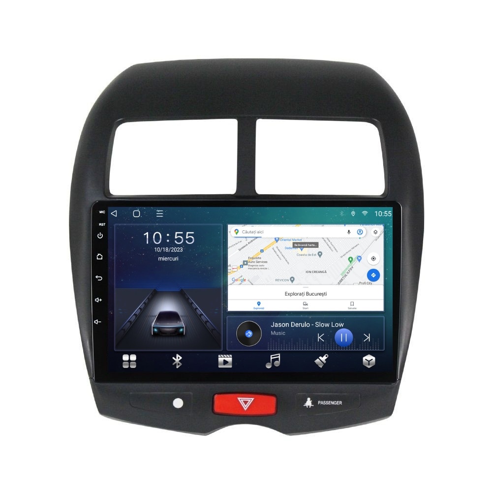 Navigatie dedicata cu Android Peugeot 4008 2012 - 2017, 2GB RAM, Radio GPS Dual Zone, Display HD QLED 10" Touchscreen, Internet Wi-Fi si slot SIM 4G, Bluetooth, MirrorLink, USB