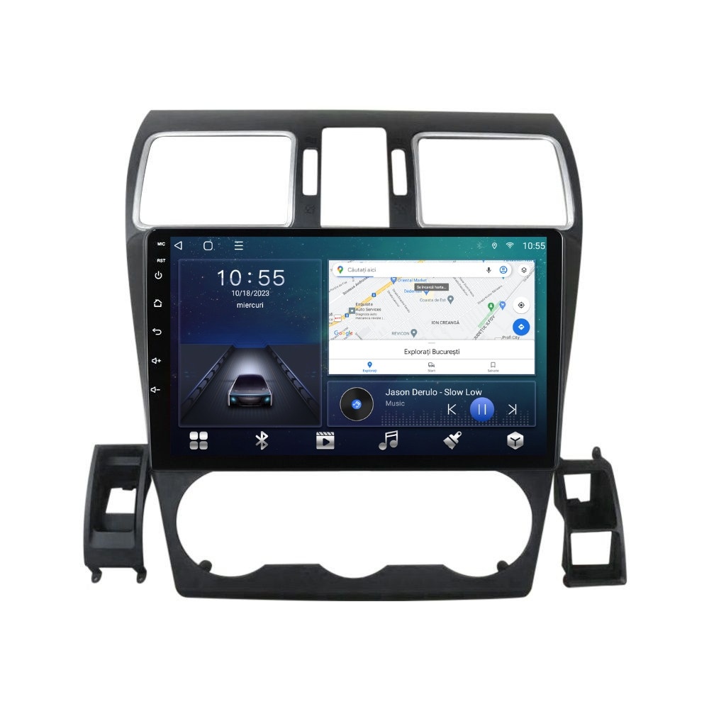 Navigatie dedicata cu Android Subaru Forester 2013 - 2018, 2GB RAM, Radio GPS Dual Zone, Display HD QLED 9" Touchscreen, Internet Wi-Fi si slot SIM 4G, Bluetooth, MirrorLink, USB