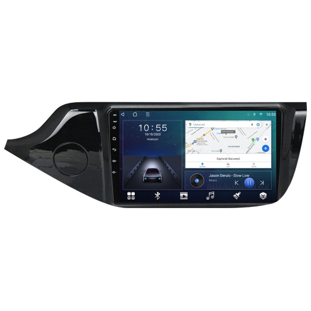 Navigatie dedicata cu Android KIA Ceed 2012 - 2018, 2GB RAM, Radio GPS Dual Zone, Display HD QLED 9" Touchscreen, Internet Wi-Fi si slot SIM 4G, Bluetooth, MirrorLink, USB