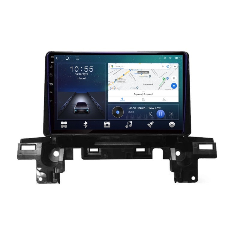 Navigatie dedicata cu Android Mazda CX-5 2017 - 2021, 2GB RAM, Radio GPS Dual Zone, Display HD QLED 9" Touchscreen, Internet Wi-Fi si slot SIM 4G, Bluetooth, MirrorLink, USB