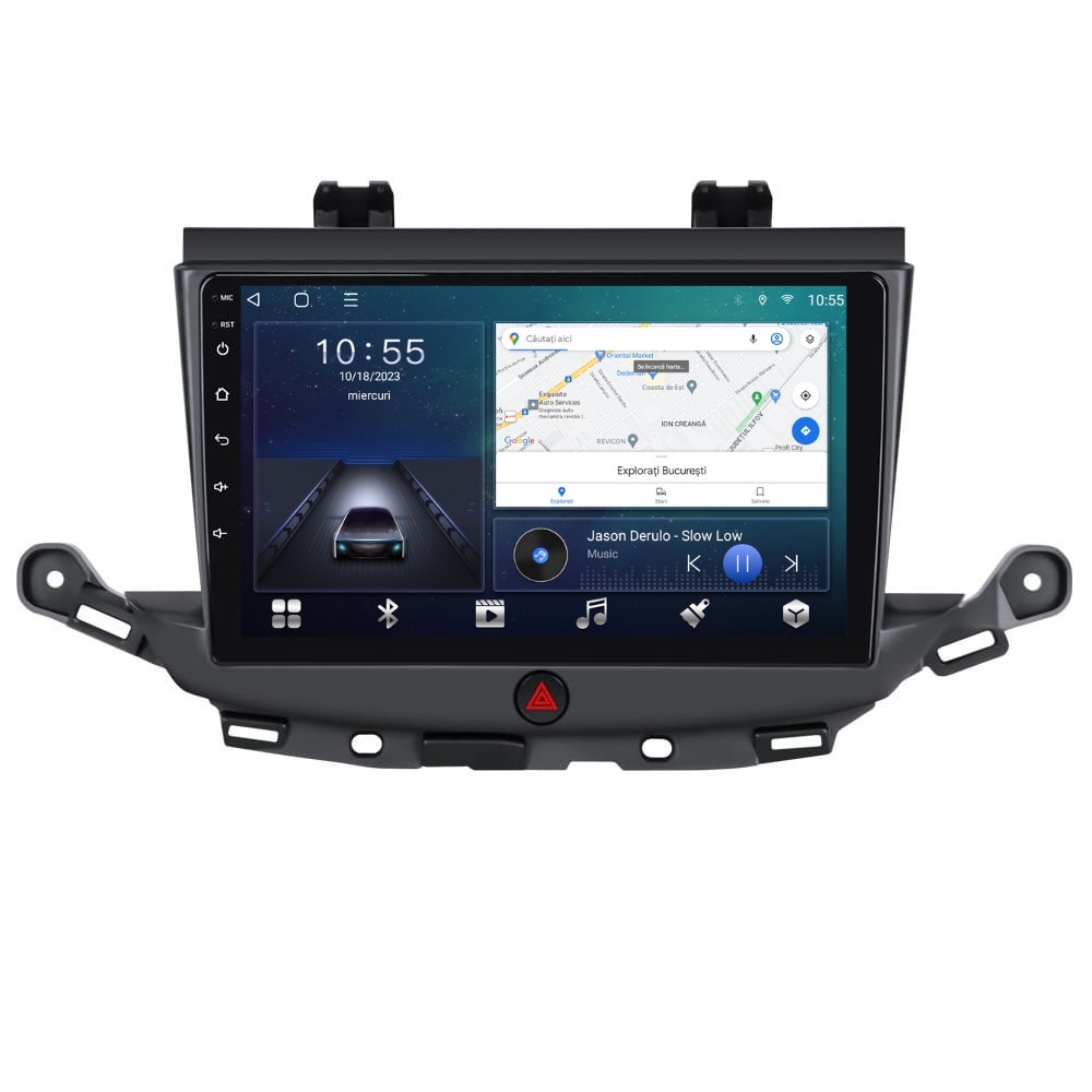Navigatie dedicata cu Android Opel Astra K 2015 - 2021 sedan, 2GB RAM, Radio GPS Dual Zone, Display HD QLED 9" Touchscreen, Internet Wi-Fi si slot SIM 4G, Bluetooth, MirrorLink, USB