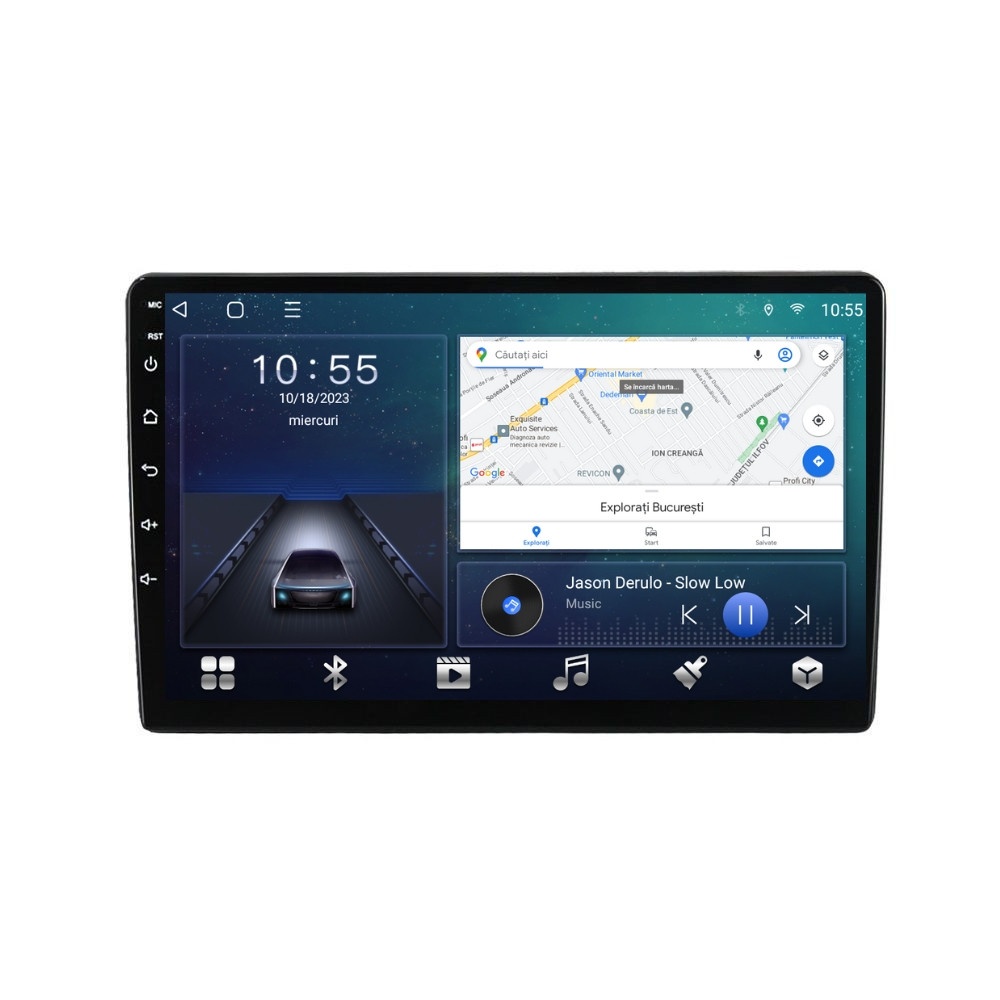 Navigatie dedicata cu Android Kia Ceed 2010 - 2012, 2GB RAM, Radio GPS Dual Zone, Display HD QLED 9" Touchscreen, Internet Wi-Fi si slot SIM 4G, Bluetooth, MirrorLink, USB