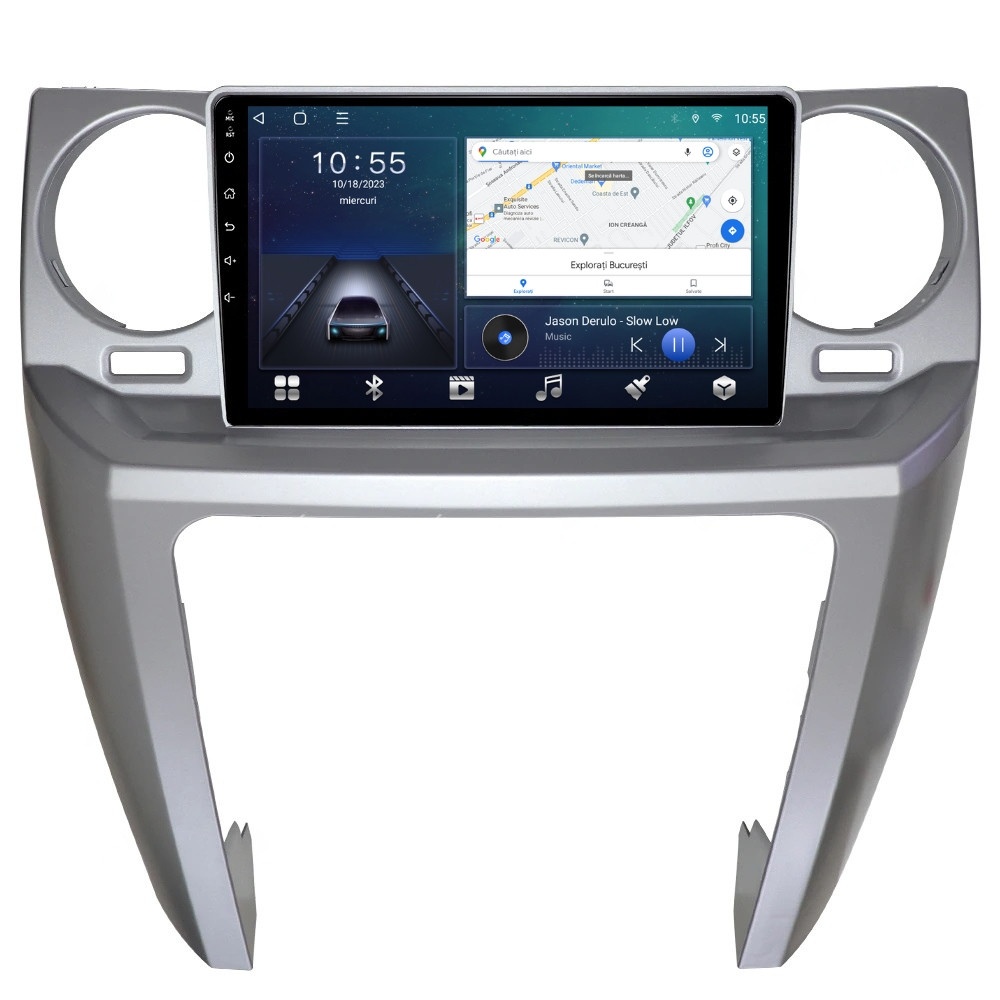 Navigatie dedicata cu Android Land Rover Discovery III 2004 - 2009, 2GB RAM, Radio GPS Dual Zone, Display HD QLED 9" Touchscreen, Internet Wi-Fi si slot SIM 4G, Bluetooth, MirrorLink, USB