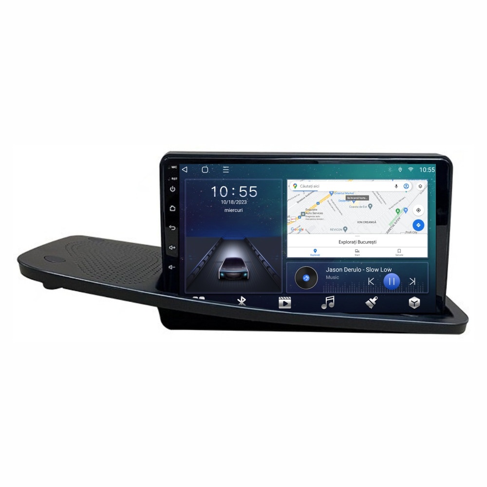 Navigatie dedicata cu Android Volvo V70 III 2007 - 2012 cu navigatie originala, 2GB RAM, Radio GPS Dual Zone, Display HD QLED 9" Touchscreen, Internet Wi-Fi si slot SIM 4G, Bluetooth, MirrorLink, USB