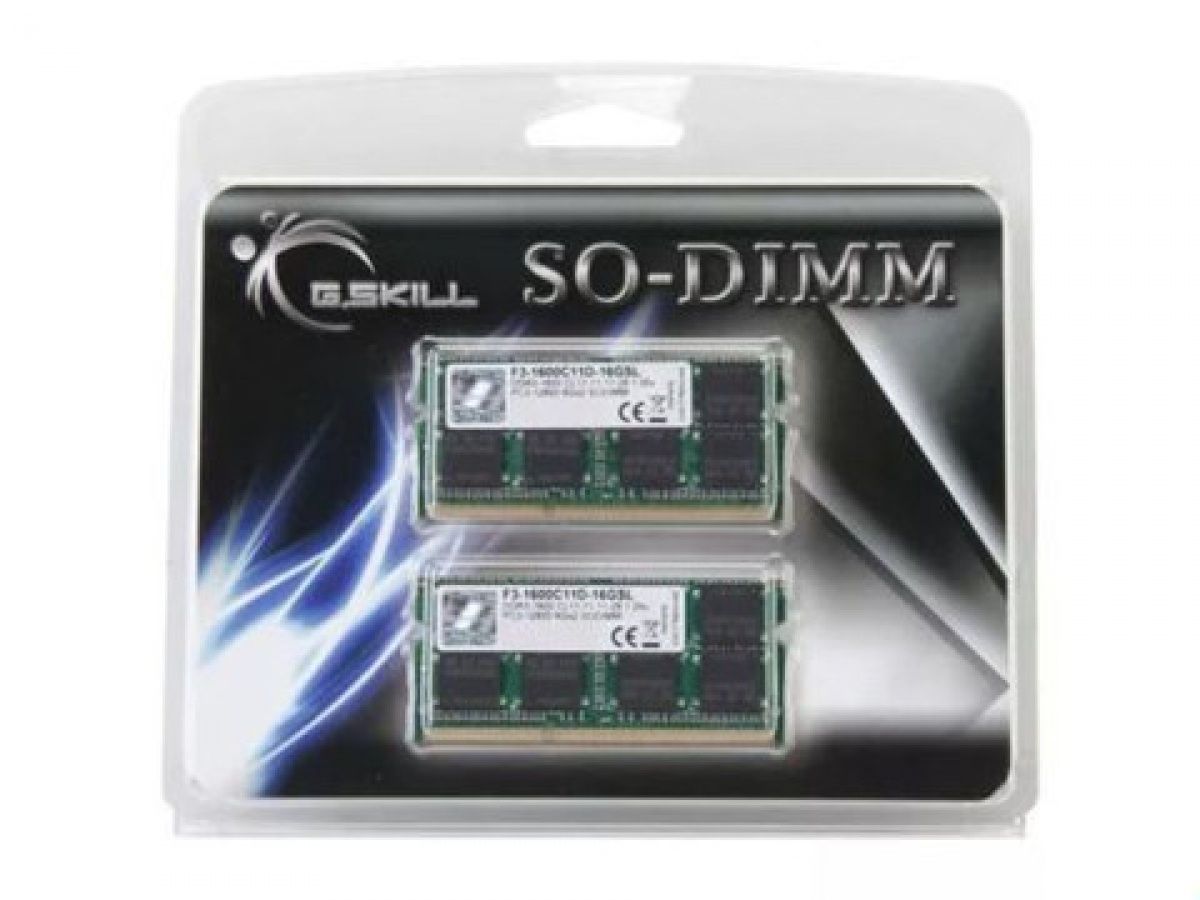 Memorie laptop F3-1600C11D-16GSL, DDR3, 2 x 8 GB, 1600 GHz, CL11, 1.35V, kit