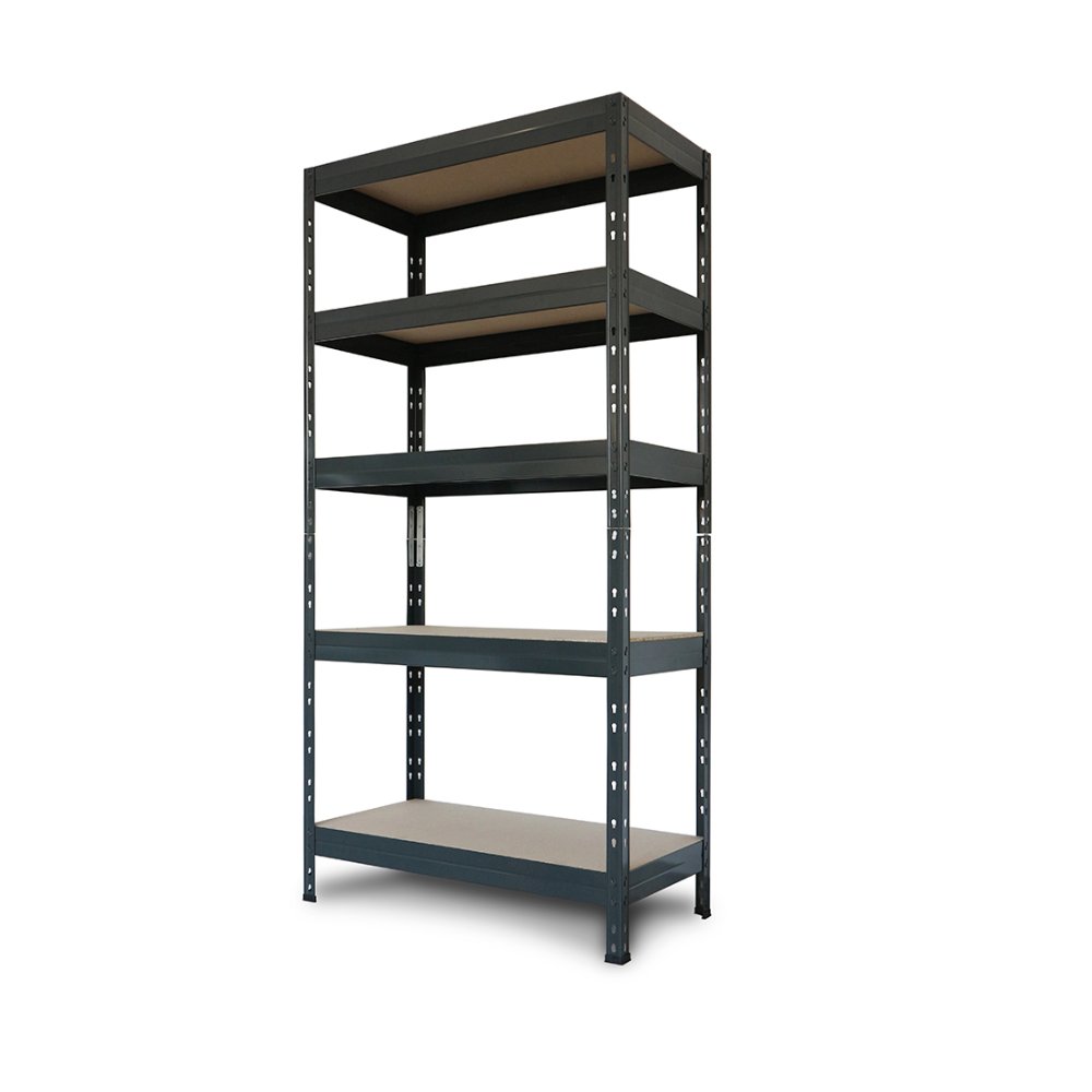 Raft Ar Shelving, lemn si metal, gri, 180 x 90 x 40 cm