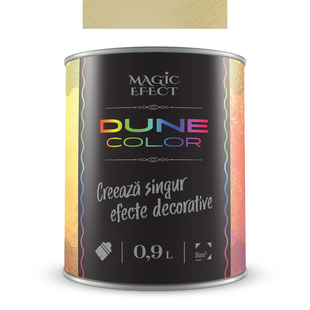 Vopsea decorativa cu efect de dune de nisip, Magic Efect Dune Vanilla Dream, pe baza de apa, 0.9 l