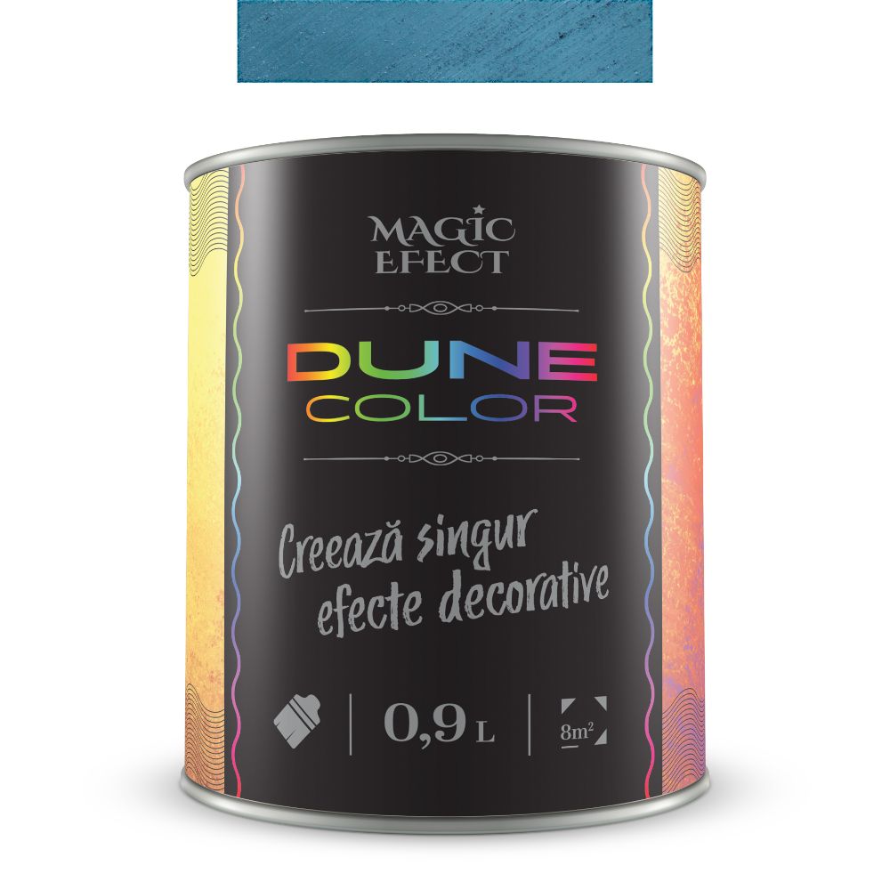 Vopsea decorativa cu efect de dune de nisip, Magic Efect Dune Royal Blue, pe baza de apa, 0.9 l